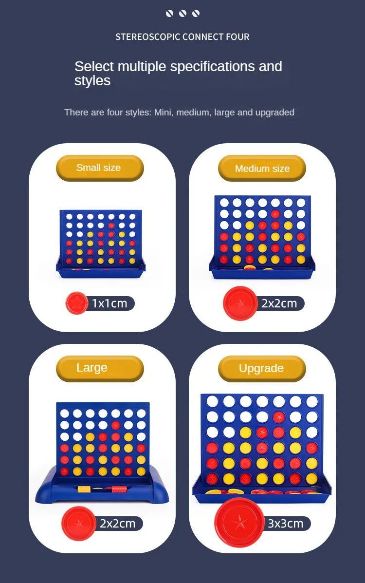 Vier-Gewinnt-Bingo-Schach-Verbindungs-Klassiker-Familienbrettspiel-Spielzeug-Spaß-Lernspielzeug für Kinder-Unterhaltungsspiel