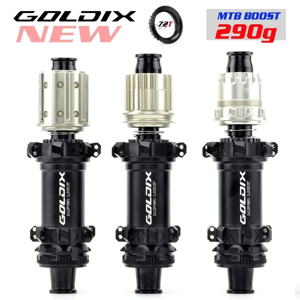 GOLDIX M160 Superleichte MTB BOOST Naben Center Lock Disc 28H Ratchet 72T Mountain XD Fahrradnabe für Shimano SRAM 11 12 Speed
