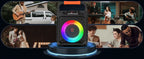 T17-T Karaoke-Maschine und Bluetooth-Kopfhörer, tragbarer Lautsprecher mit LED-Lichtern für Kinder und Erwachsene, unterstützt Bluetooth/USB/TF/AUX