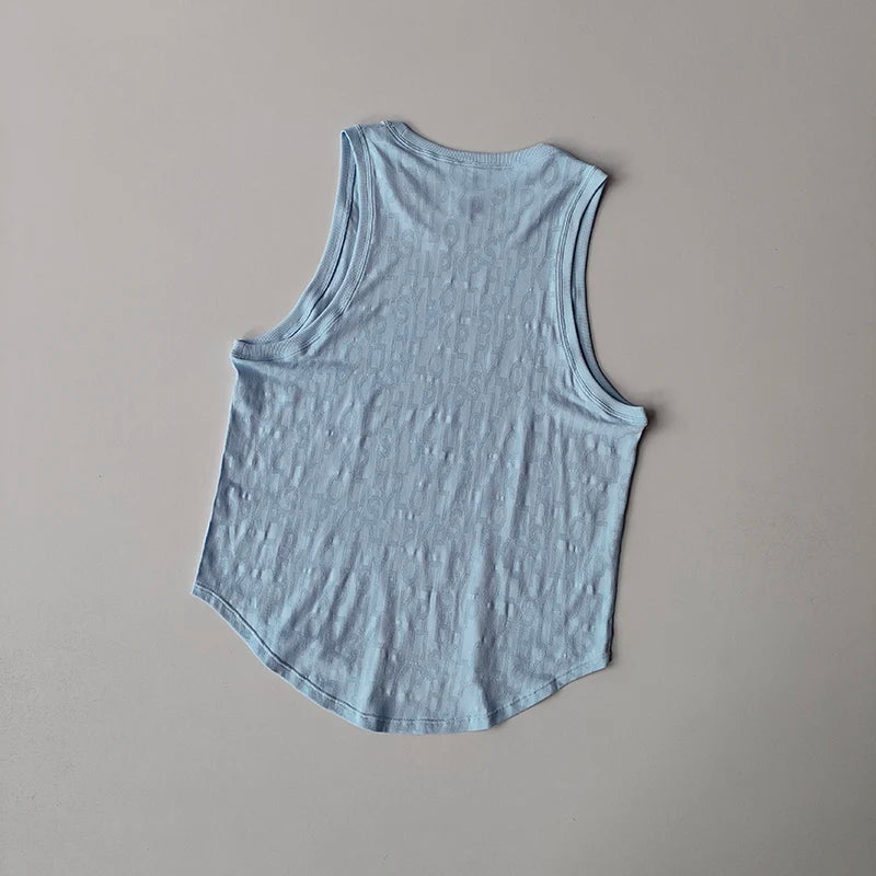 Neue ärmellose Pilates-Sportbluse für Damen, sommerliche, dünne Weste, Fitness, schnelltrocknende, ärmellose Yoga-Shirts, Oberteil, lockerer Anzug