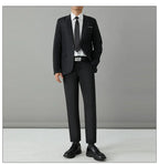 S-8XL Anzug Herrenmode Casual Outdoor (Blazer + Hose) Gentleman Business Hochzeit Slim-fit Formeller Britischer Stil Hochzeitsanzug