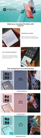 Global ROM Lenovo moto edge 60s motorola edge 60s MTK Dimensity 7400 6.7 Zoll Display NFC CN Version Motorola edge 60 fusion