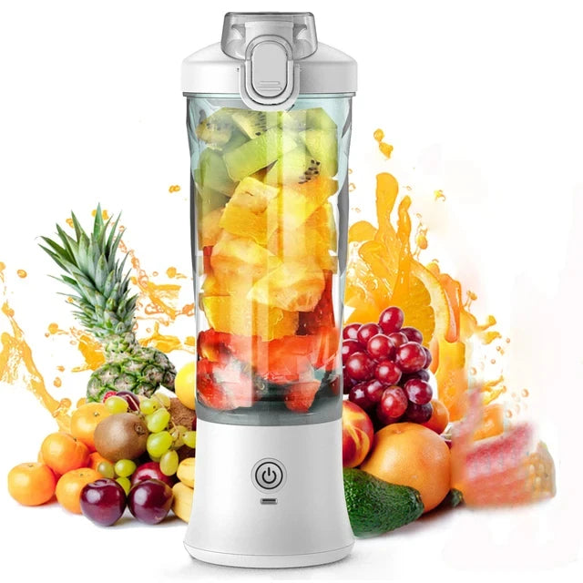 Neuer tragbarer Mixer 600ML Elektrischer Entsafter Fruchtmixer 4000mAh USB wiederaufladbarer Smoothie Mini Mixer Persönlicher Entsafter farbenfroh