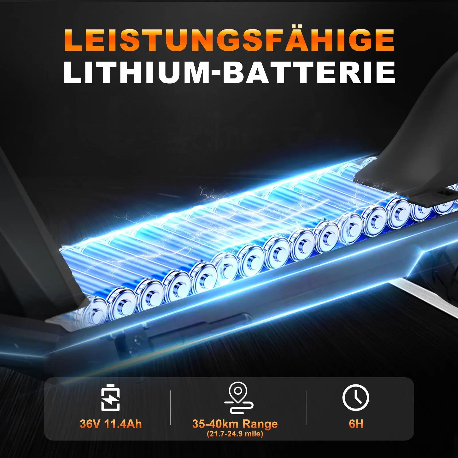 RCB EV10Z Elektroroller mit ABE Straßenzulassung 350W Motor 36V11.4Ah Akku 35-40km Reichweite 10 Zoll Rad Klappbar 120KG Max. Belastung für Pendler in der Stadt