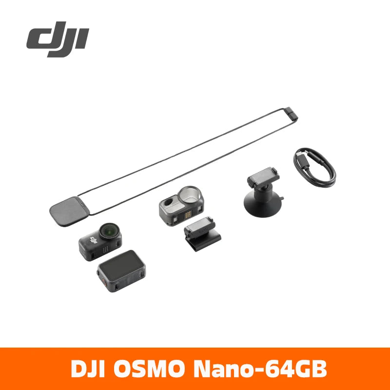 DJI Osmo Nano Bundle Standard 128G / 64GB kleine Kamera Vlog 4K/60fps & 60° Weitwinkel-Sichtfeld völlig neuartiger 1/1.3" Sensor dual DJI Mikrofone