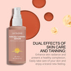 Kräuter-Selbstbräunungs-Essenz-Spray, bräunungsloses Bräunen, Verbesserung des Haut-Melanins, flüssiger Bronzer, natürlicher Bräuner für Körper und Gesicht, nährend