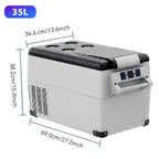 30L 35L 40L 45L 50L 55L Car Refrigerator DC 12V/24V Car Freezer Fridge -4℉~68℉ RV Portable Compressor Cooler Camping Travel