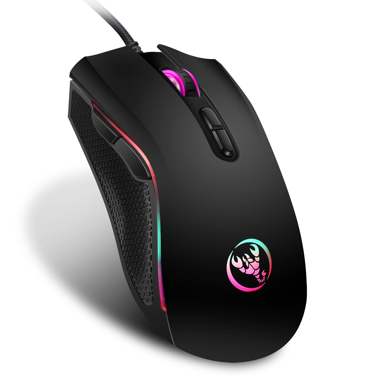 Neues kabelgebundenes 61-Tasten-Tastatur-Set in Weiß-Schwarz, RGB-Gaming-Maus, Büropaket, Tastatur-Maus-Kombinationen mit Hintergrundbeleuchtung für PUBG-Gamer