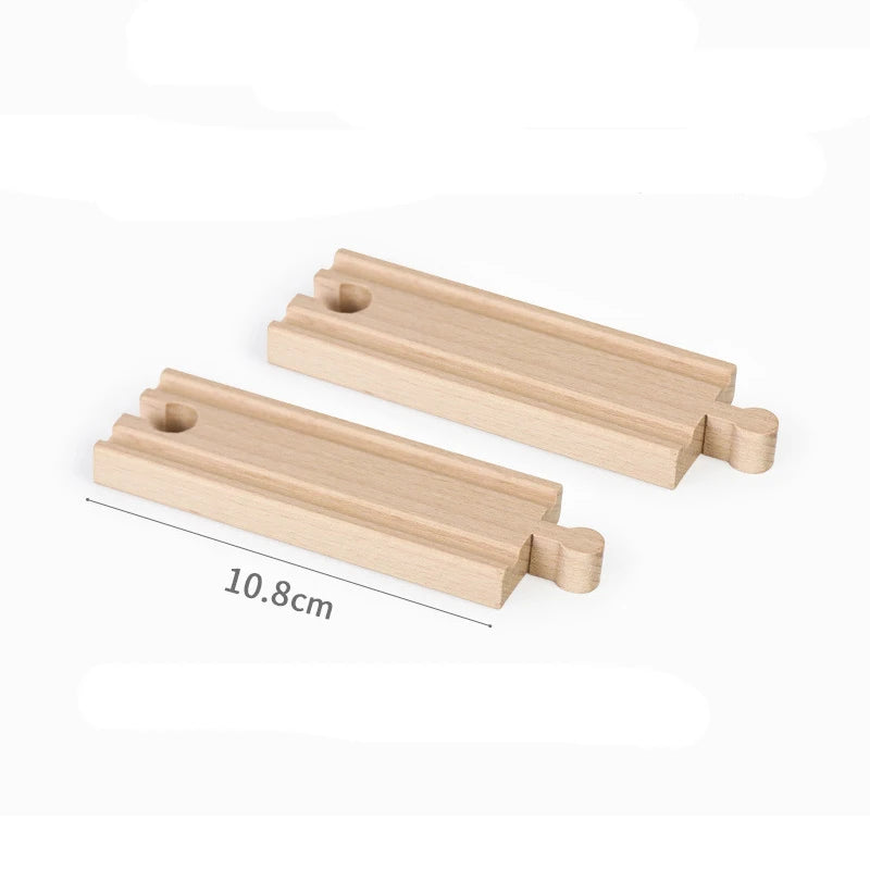 Hölzerne Eisenbahn-Schienen-Montagespielzeuge Für Alle Thomas Züge Auto-Brückenpfeiler Ampel Buche Hölzerne Eisenbahn Kinder Kreatives Spielzeug