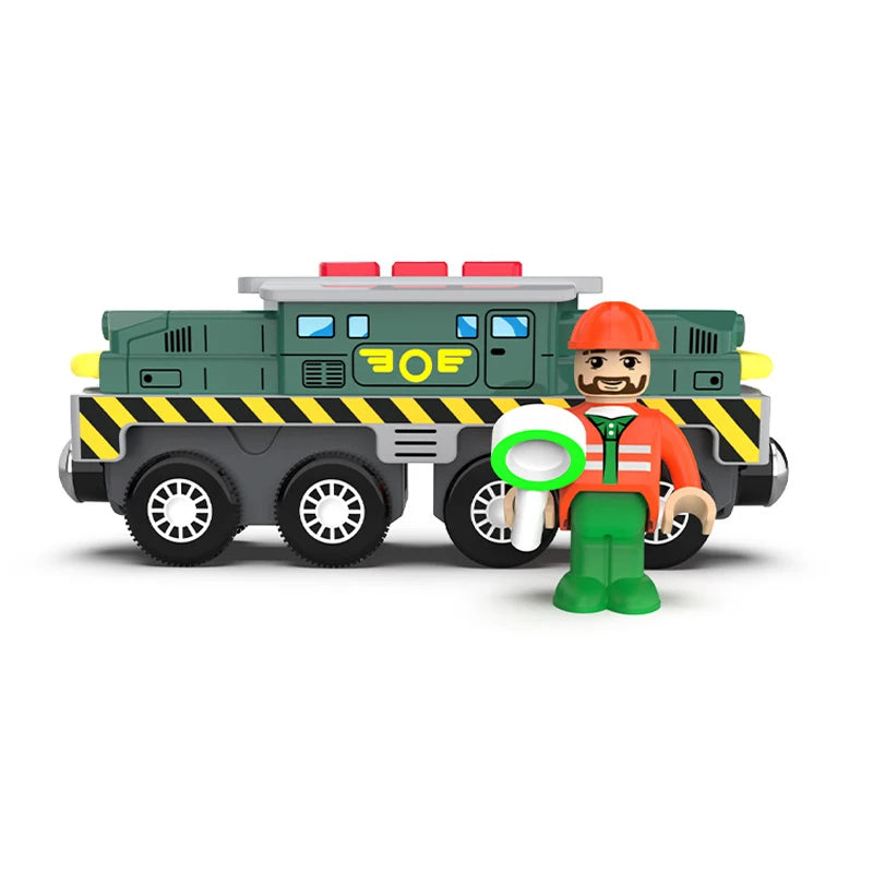 Kinder elektrische Eisenbahn Lokomotive Magnetischer Zug Waggon Diecast Slot Spielzeug Passend für Holzeisenbahn Gleis Spielzeug für Kinder Geschenk