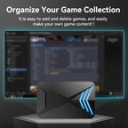 Launchbox 2T Spiele-Festplatte für PS4/PS3/PS2/Wii/WiiU/GAMECUBE etc. mit über 4200 3D/PC-Spielen, tragbare Spielekonsole für Laptops