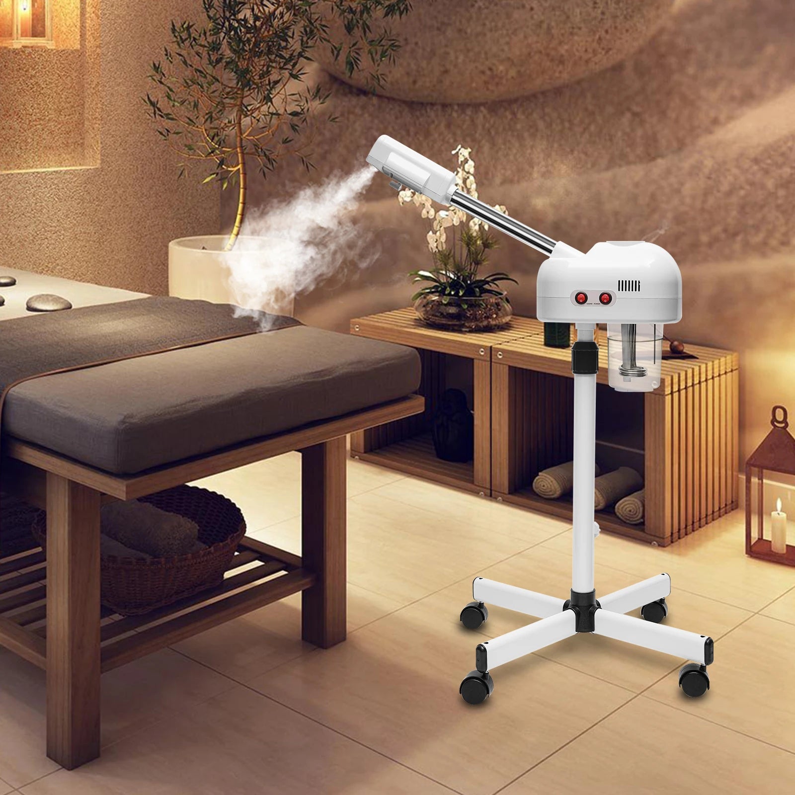 Professioneller 2-in-1-Ozon-Gesichtsdampfer mit automatischer Abschaltautomatik für Schönheitssalons, Spas und Hautpflege zu Hause