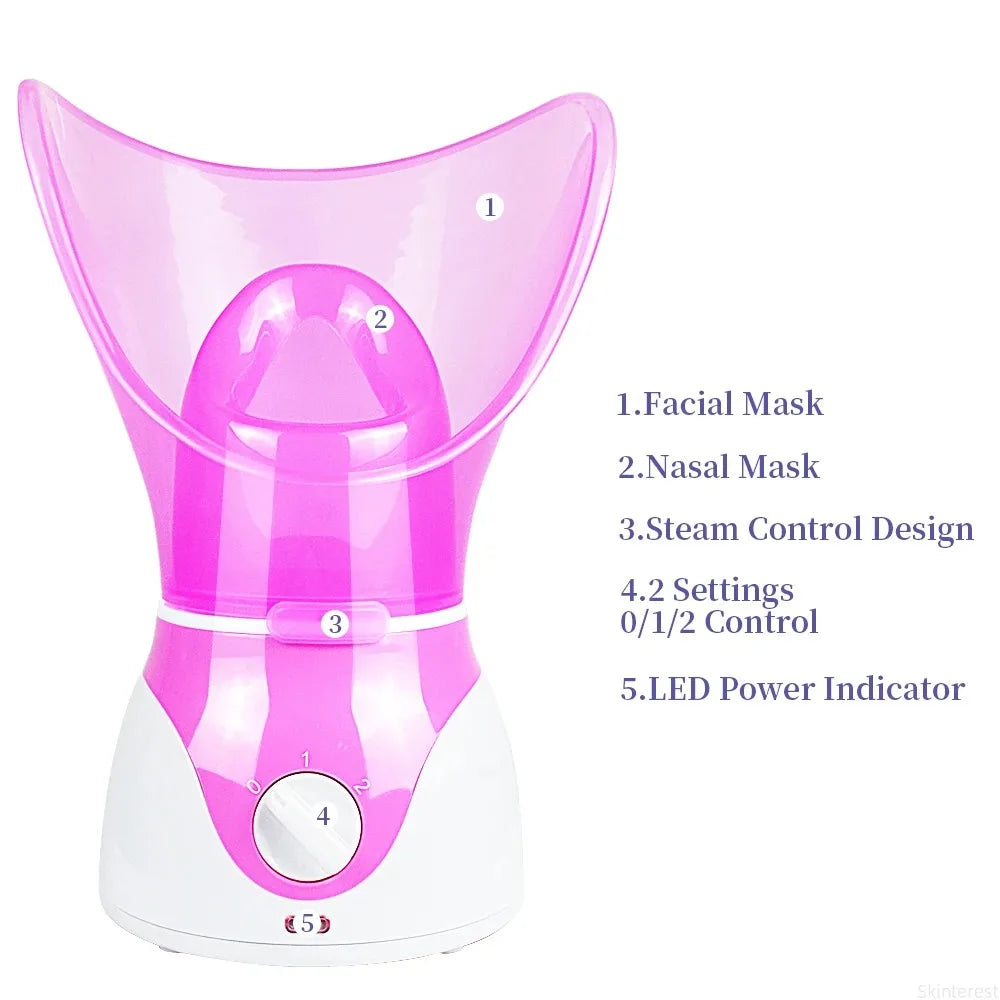 Gesichtsdampfer Gesichtsdampfgerät Hautbefeuchter Porenreiniger Gesichtsdampfgerät Heißdampfer Home SPA Maschine Hautpflege Luftbefeuchter