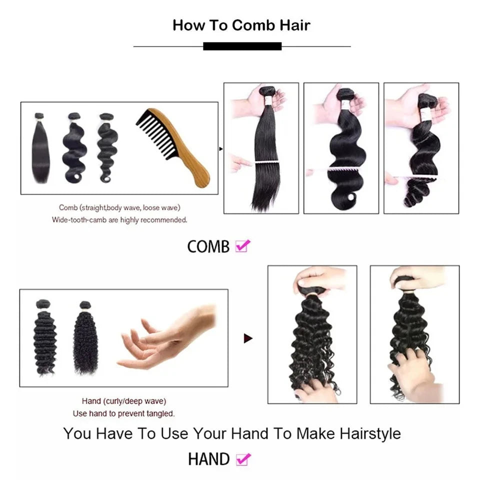 Pixie Locken Echthaar Weave Bundle mit Verschluss Brazilian Echthaar Weave Extensions 100% Echthaar Tressen HD Lace Verschluss