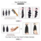 Pixie Locken Echthaar Weave Bundle mit Verschluss Brazilian Echthaar Weave Extensions 100% Echthaar Tressen HD Lace Verschluss