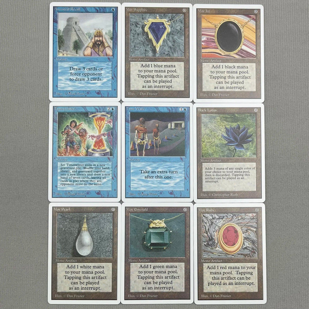 Ganze Reihe TCG-Karten für Heimspiel-Proxy: Magical Power 9 Beta Fetch Lands, VMA Dual, Schockländer, Der Eine Ring, Sammel-Sol Ring