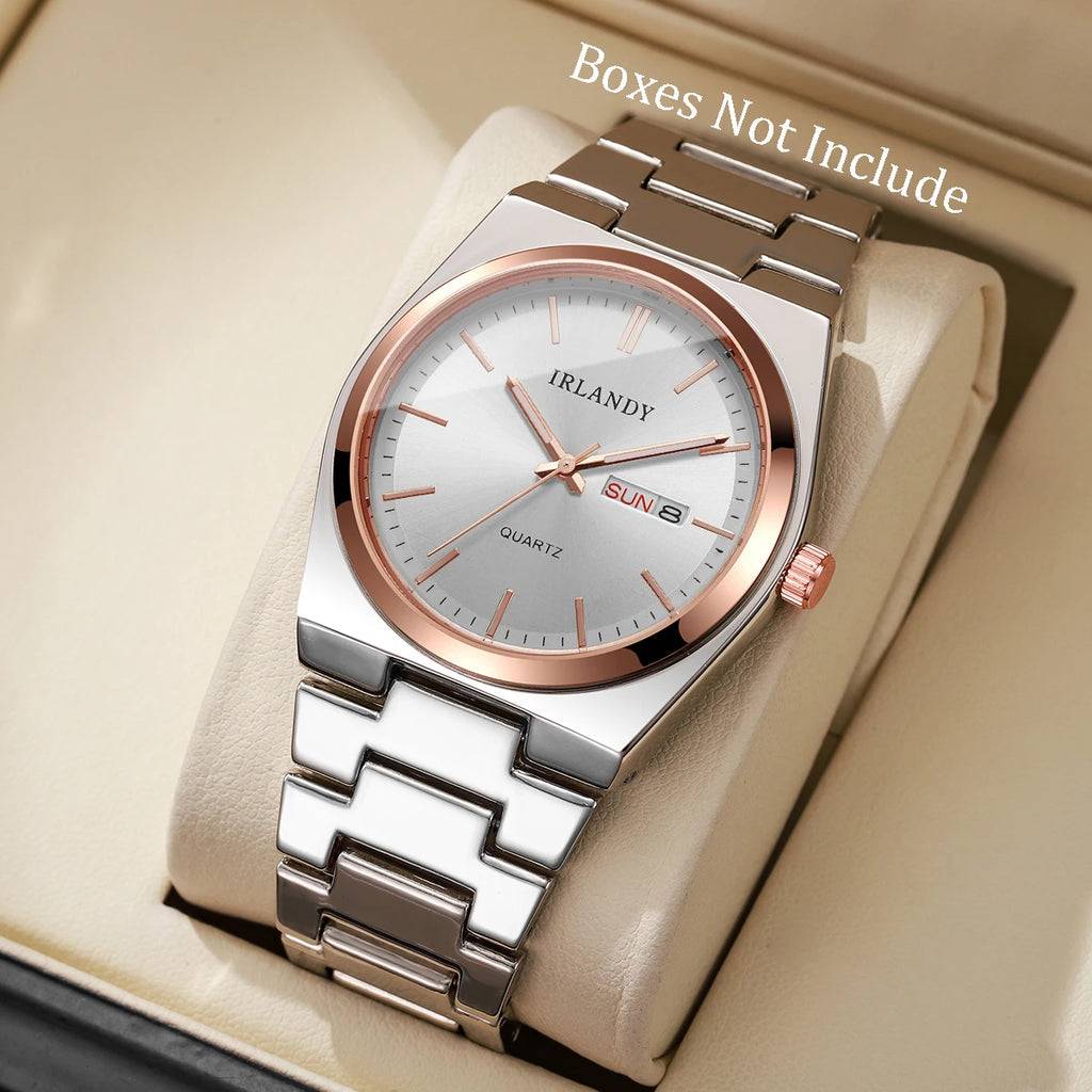 Luxus-Herren-Business-Uhren Kalender Quarz-Armbanduhren Für Herren Uhr Reloj Hombre (Ohne Box)