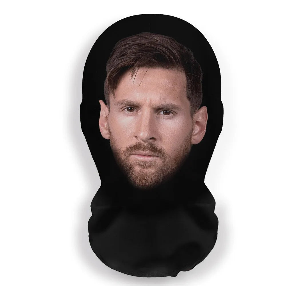 Cosplay 3D-gedruckte Kanye-Maske Stretch Mesh Vollgesichtsmaske Männer Frauen Rollenspiel Kopfbedeckung Halloween Maskerade Sturmhaube Kopfbedeckung