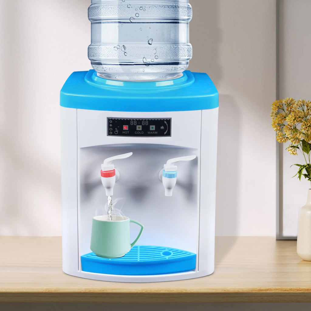 Kompakter Heiß- und Kaltwasserspender, energiesparender Tisch-Wasserspender aus Edelstahl, Mini-Trinkstation für Büro und Zuhause