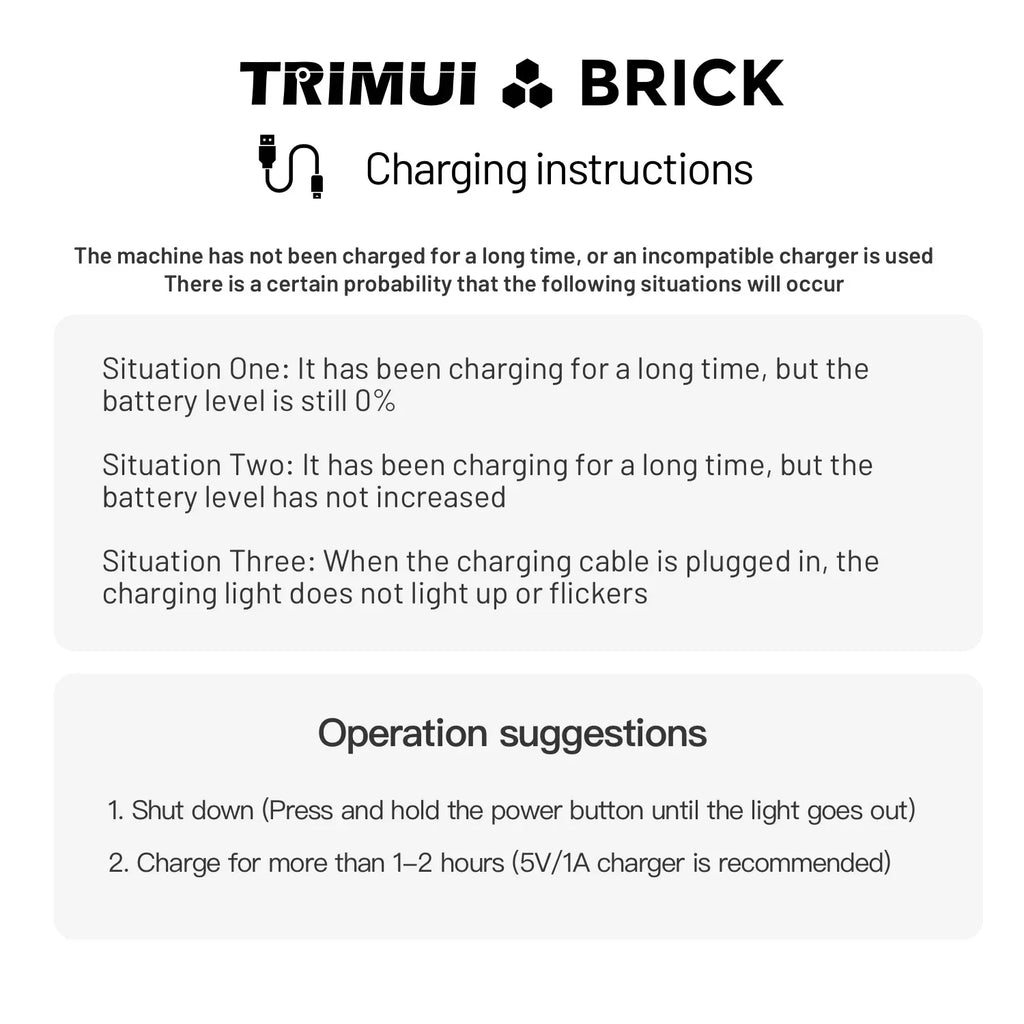 NEUE TRIMUI BRICK Hammer Handheld-Spielkonsole 3,2'' IPS-Bildschirm Linux-System Metallgehäuse Tasten-LED-Beleuchtung Kostenlose Tastenkappen-Geschenke