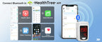 【Lokalversand】HealthTree Fingerpulsoximeter Blutsauerstoffsättigung SpO2 PI Oximeter Pulsoximeter Bluetooth APP-Steuerung
