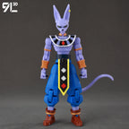 9L3D Gedruckte Dragon Ball Son Goku Vegeta Beerus Frieza Anime Lucky13 Dummy13 Titan13 Actionfiguren Mehrgelenkige Bewegliche Spielzeuge