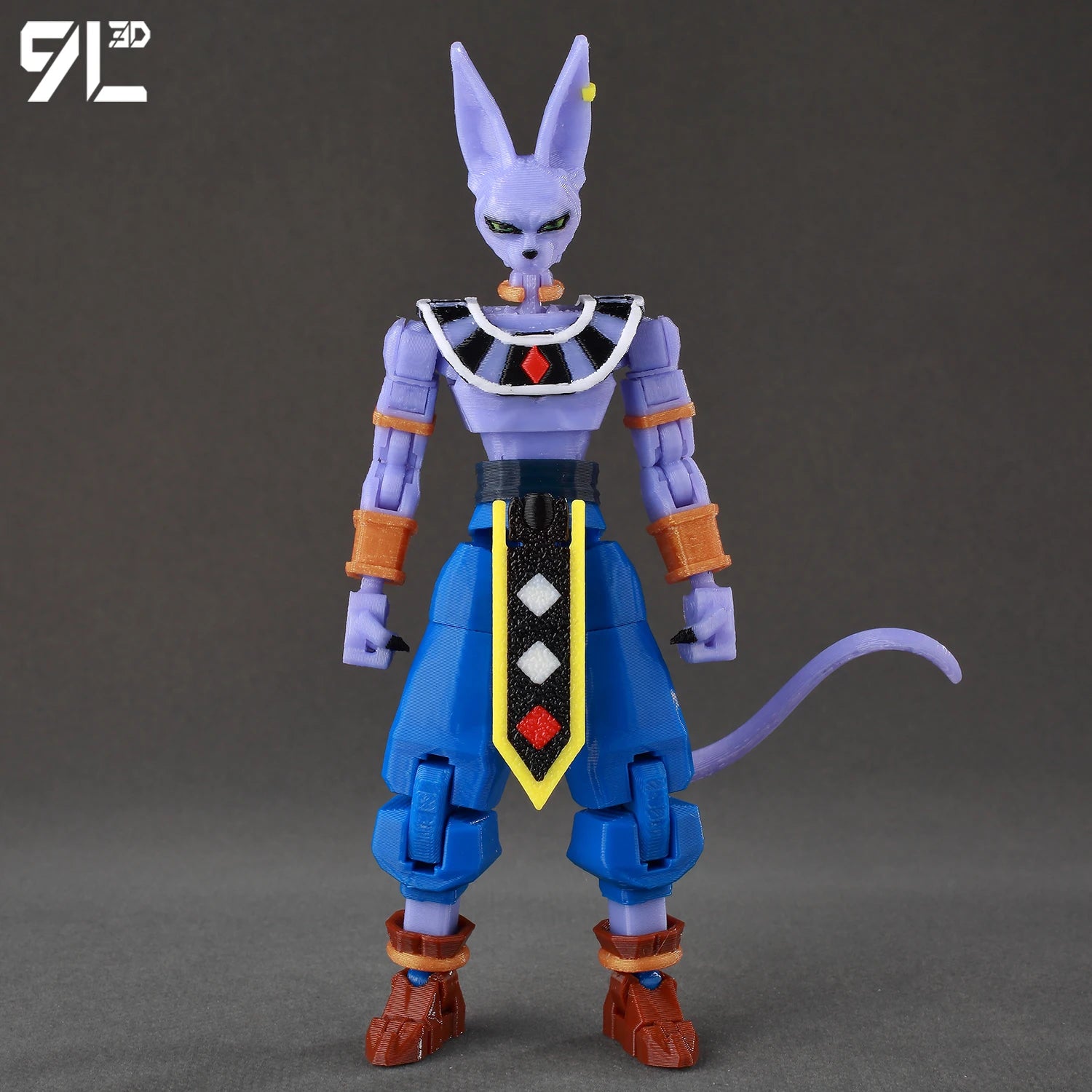 9L3D Gedruckte Dragon Ball Son Goku Vegeta Beerus Frieza Anime Lucky13 Dummy13 Titan13 Actionfiguren Mehrgelenkige Bewegliche Spielzeuge