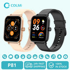 COLMI P81 Smartwatch mit Anruffunktion, Ultra 1,9 Zoll Bildschirm, 24 Std. Gesundheitsüberwachung, über 100 Sportmodi, Bluetooth Smartwatch für Herren und Damen
