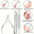 12 Stück/Charge Nagelkunst 100/180 Körnung Professionelle Feilen Puffer Schwamm Block Bürste Nagelschere Set mit Nagelhautzange Schiebern