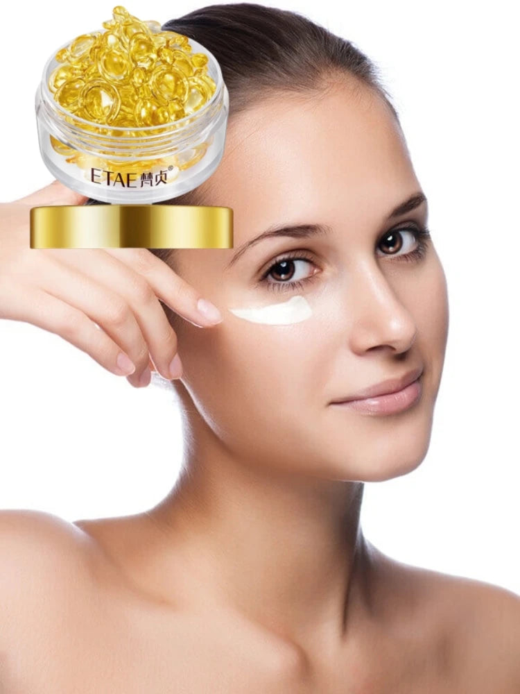 0,25g*30 Kapseln Augen-Essenz, enthält Plazenta-Extrakt, Hefe-Extrakt, Vitamin E und andere Inhaltsstoffe, spendet der Haut um die Augen Feuchtigkeit und Hydration, verbessert ihr Aussehen und ihre Festigkeit, alkoholfrei, zur täglichen Anwendung