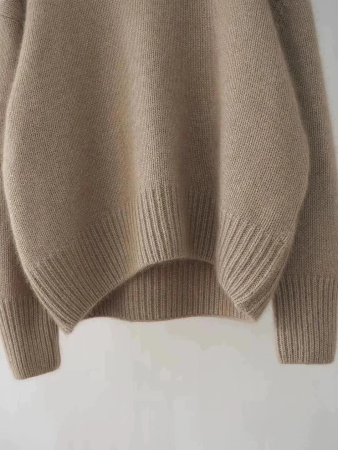 2023 Herbst und Winter Rollkragenpullover 100% reiner Kaschmir Damen Loose Sweater verdickter Wollpullover Überwurf faules Unterteil