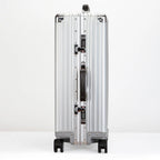 Hochwertiger Vintage-Koffer aus Aluminium-Magnesium-Legierung, 20/24/26/29 Zoll leichter Reise-Trolley mit Ledergriff