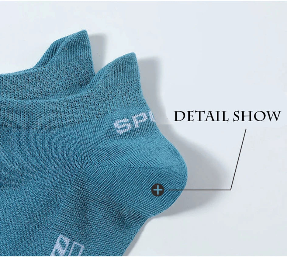 5 Paar kurze Baumwollsocken für Herren, hochwertige, tief geschnittene Crew-Socken für Damen, Knöchelsocken für Sport, atmungsaktives Mesh für den Sommer, lässige, weiche Herrensocken
