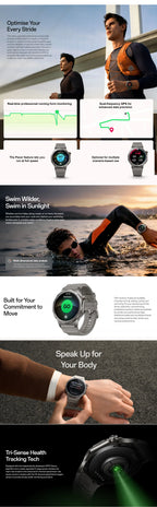 EU Version OPPO Watch X3 Smartwatch Wear OS by Google Schlaf 16 Tage Akkulaufzeit SpO2 Blutsauerstoffüberwachung IP69 Google Wallet