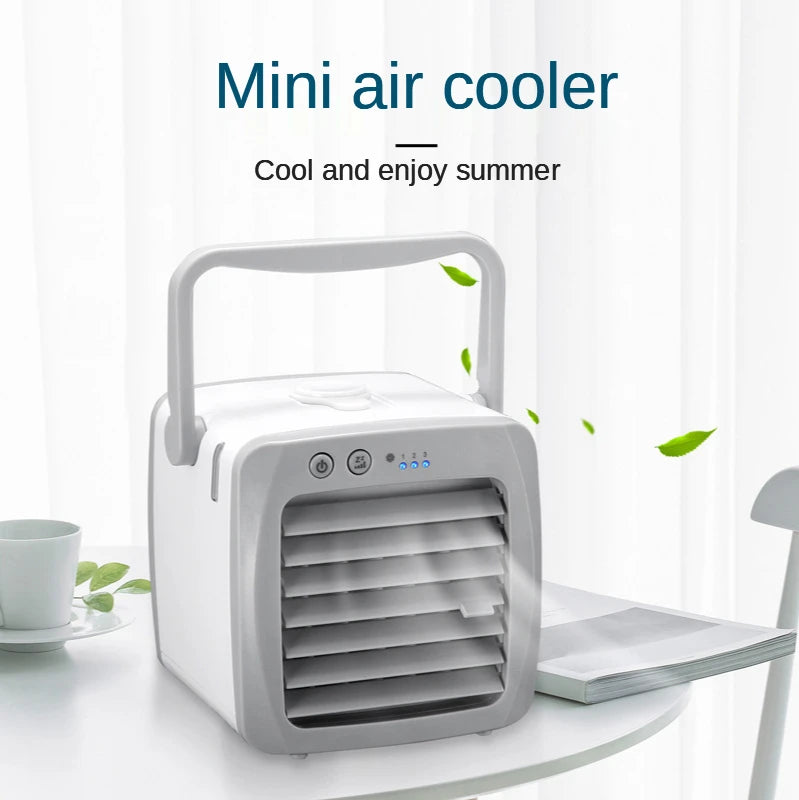 Tragbare Klimaanlage Persönlicher Luftkühler USB Persönlicher Desktop-Kühler Mini-Luftbefeuchter-Ventilator für den Schreibtisch
