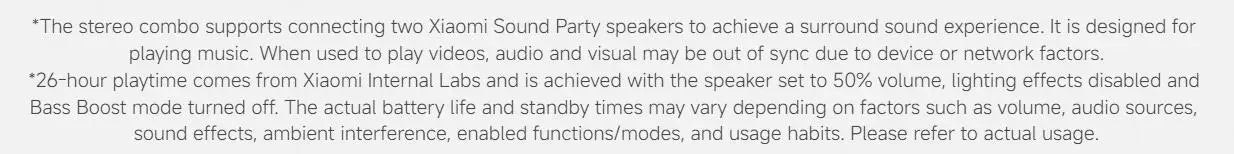Xiaomi Sound Party, 50W tragbarer Bluetooth-Lautsprecher, Harman AudioEFX TWS-Modus 26h Wiedergabezeit, Smart Connectivity Wireless Speaker