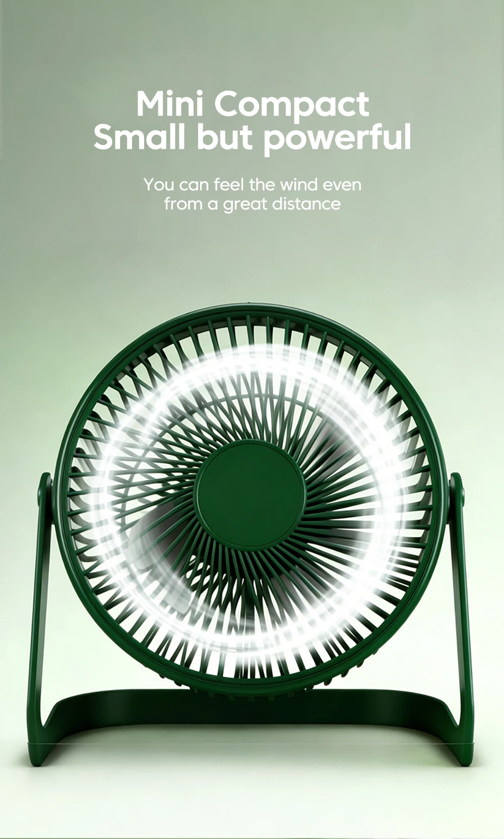 Desk Fan Portable Mini USB Rechargeable Fan Ultra Quiet Suitable For Home Desk Office Student Dormitory Computer Summer