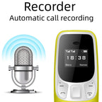 SERVO BM10 Mini-Handy 2 SIM-Karten Bluetooth-Kopfhörer Stimmwandler Dialer Geringe Strahlung Tonaufnahme Kleines Mobiltelefon