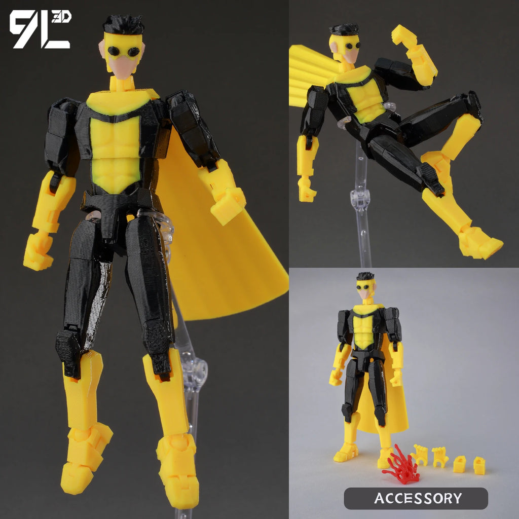 9L3D Gedruckte Deadpool Wolverine Batman Spider-Man Venom Actionfiguren Dummy13 Lucky13 T13 Anime Modell Spielzeug Sammlerstücke Geschenke
