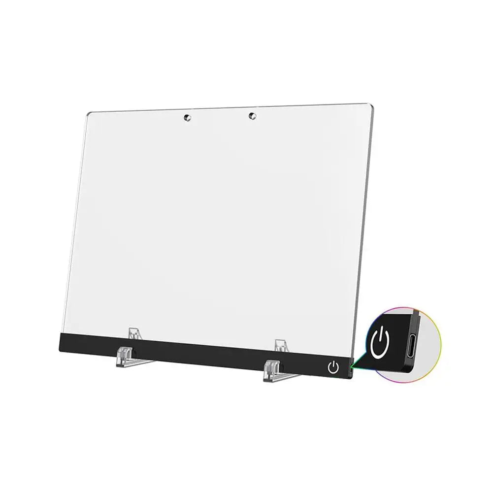 LED-Notiztafel-Nachtlicht mit 7 bunten Stiften DIY Acryl-Nachrichtentafel Kreatives Fluoreszierendes Mal- und Zeichenbrett