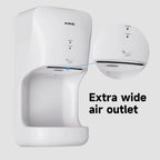 AIKE Automatischer Händetrockner mit Tropfschale, Wandmontage, Hochgeschwindigkeits-Trockner, 10-15s Schnelle Trocknung, Modell AK2632, 1400-1650W
