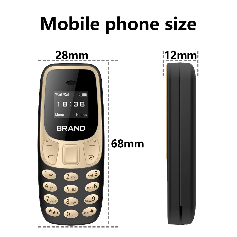 SERVO BM10 Mini-Handy 2 SIM-Karten Bluetooth-Kopfhörer Stimmwandler Dialer Geringe Strahlung Tonaufnahme Kleines Mobiltelefon