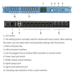 DP48X Professioneller Digital-Audioprozessor 4 Eingänge 8 Ausgänge Drive Rack Prozessor mit RIR DEQ 192KHZ Lautsprechermanagementsystem