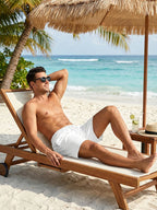 Herren-Badehose mit Kompressionsfutter, Handytasche, schnell trocknend, Badeshorts, Strandshorts, Bademode