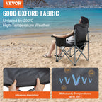SucceBuy Outdoor-Campingstuhl 350lbs hohe Belastung Ultraleichter Klappstuhl Tragbarer Strandwanderpicknick-Reisesitz Angelwerkzeug
