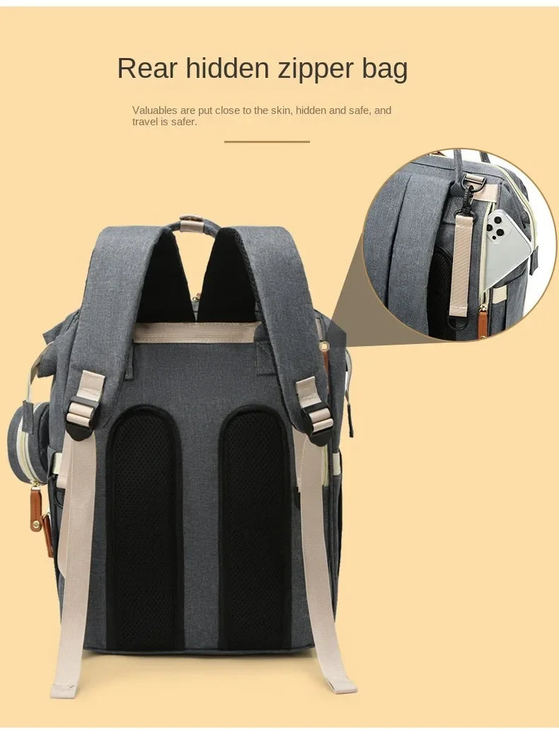 USB Mummy-Bag Windeltasche Babypflege Große Kapazität Mama Rucksack Mummy Mutterschaft Nasstaschen Wasserdichte Baby Schwanger Wickelrucksack