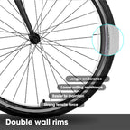 Hiland Aluminium Rennrad, Shimano 14 Gänge, 53/57cm Rahmen, Rennrad für Herren Herren-Rennrad