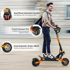VREOM Z36-Adults Electric Scooter-5600W Motor 60V30AH Battery Off Road E-Scooter,75KM/H Speed 11'' Tire Foldable EScooter
