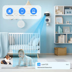 Lenovo Dual-Lens HD IP Überwachungskamera 8MP WLAN-Kamera für den Innenbereich Automatische Verfolgung Farb-Nachtsicht-CCTV Audio-Video-Überwachungskamera