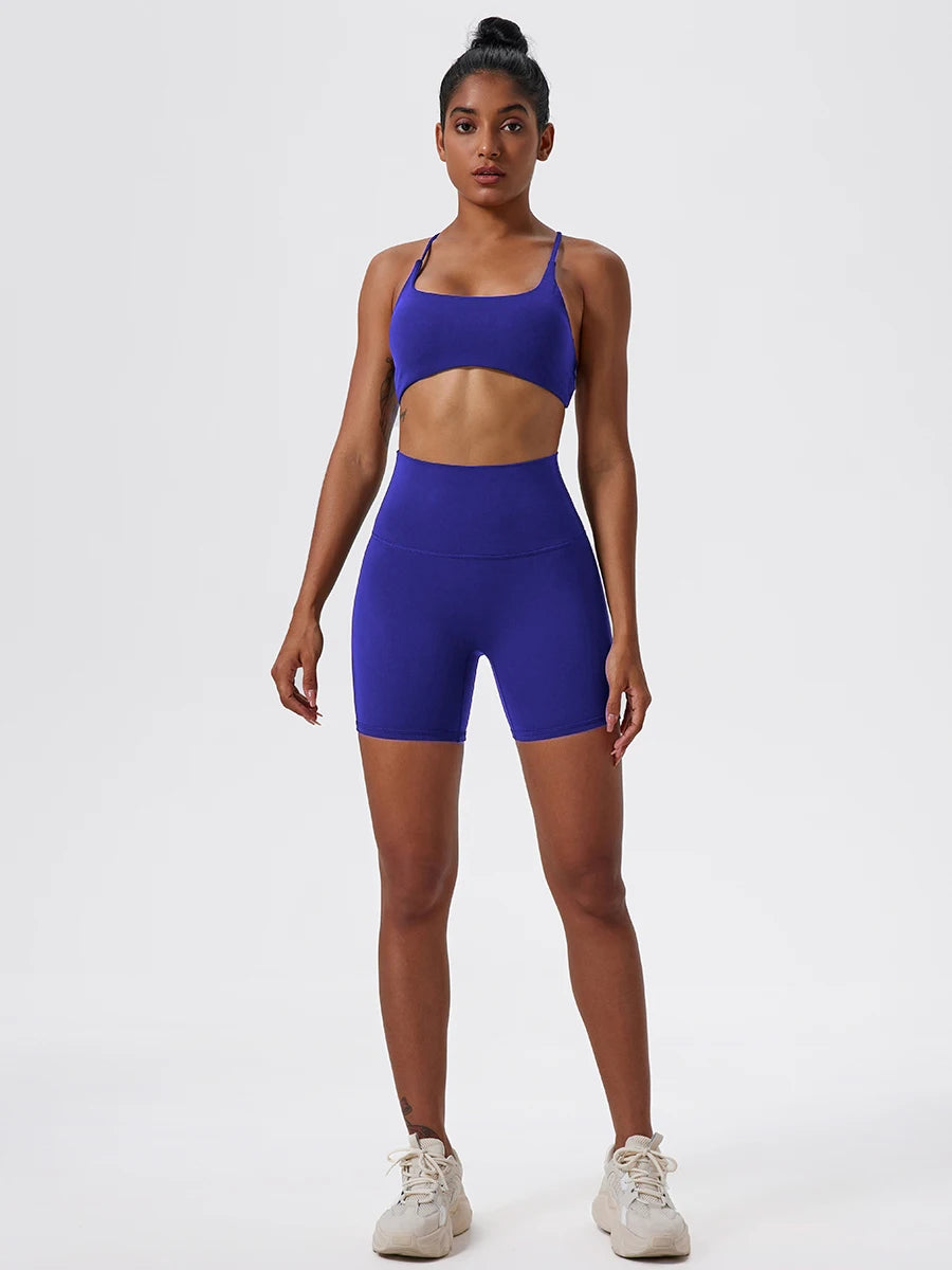 Hearuisavy Damen Yoga Shorts Sommer Soft Buttock Lift Gym Leggings High Waist Sport Shorts Damen Running Workout Shorts Female